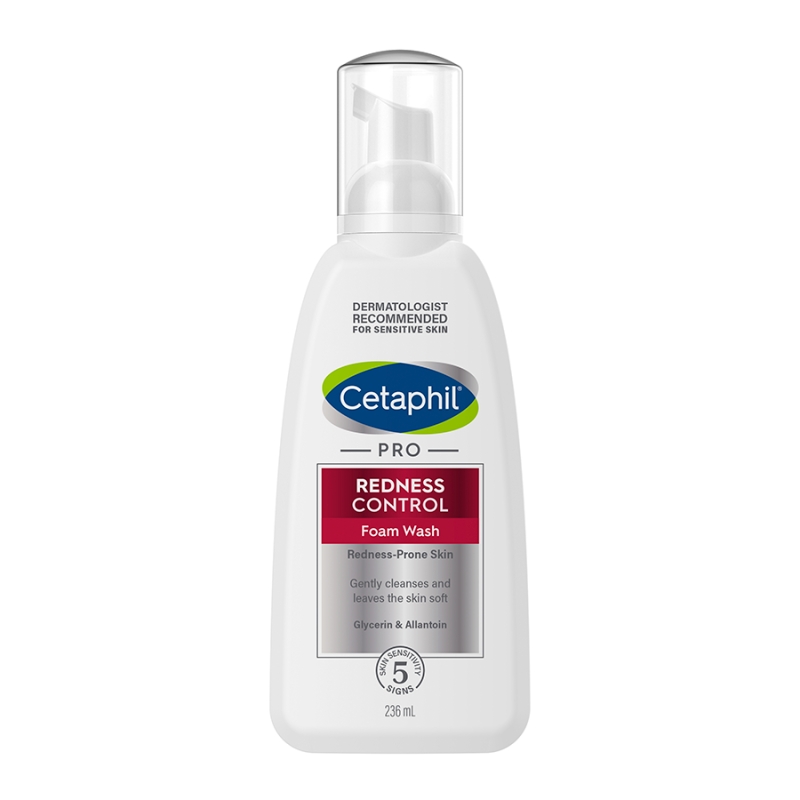 Cetaphil PRO Redness Control, pianka do mycia twarzy dla skóry wrażliwej i naczynkowej, 236 ml