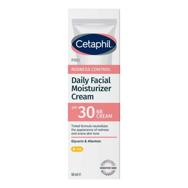 Cetaphil PRO Redness Control krem nawilżający do twarzy dla skóry wrażliwej i naczynkowej, SPF 30, 50 ml