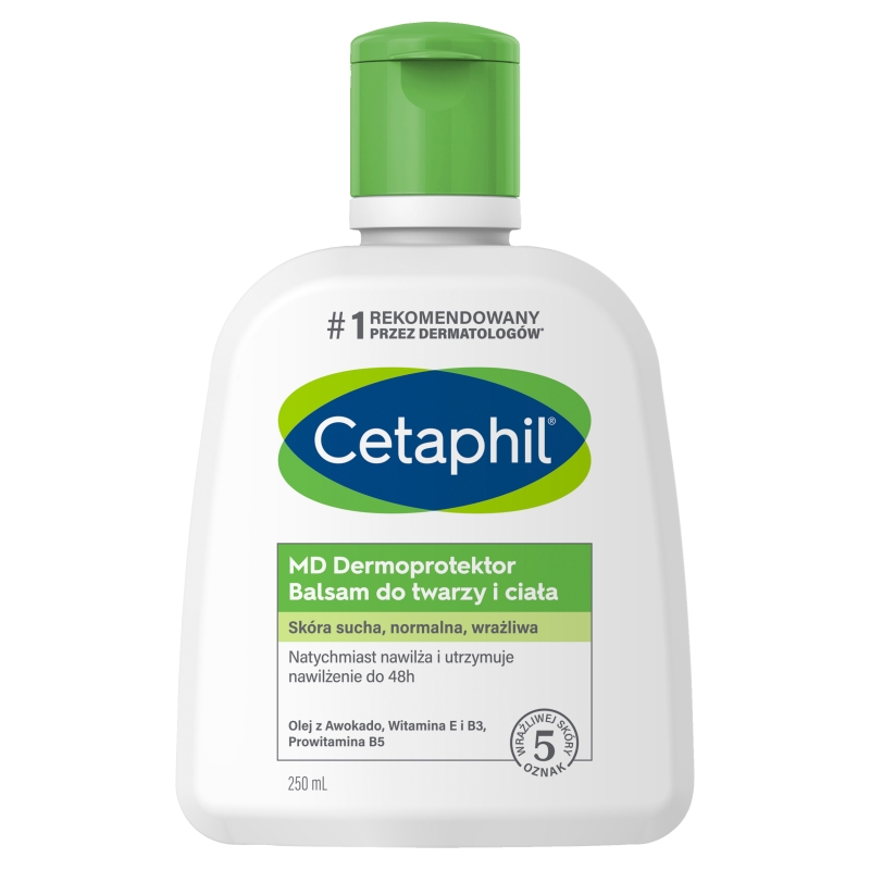 CETAPHIL MD Dermoprotektor, balsam do twarzy i ciała dla skóry suchej, 250 ml