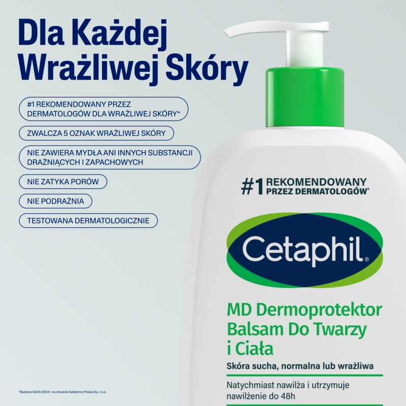 Cetaphil Md Dermoprotektor, balsam do skóry suchej twarzy i ciała, 236 ml
