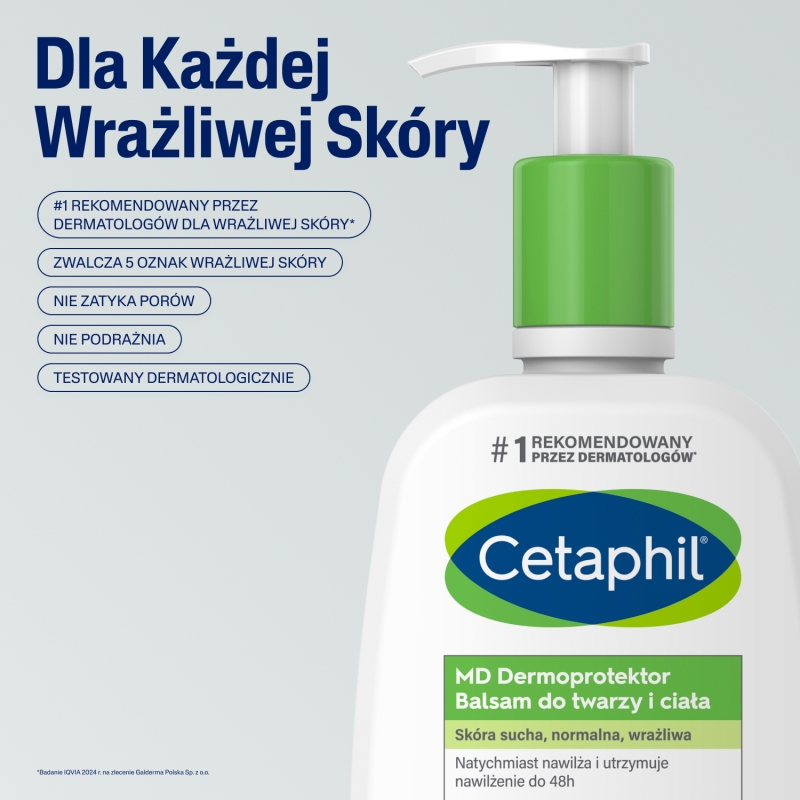 Cetaphil Md Dermoprotektor, balsam do skóry suchej twarzy i ciała, 236 ml