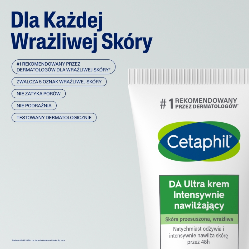 Cetaphil DA Ultra, krem intensywnie nawilżający do skóry przesuszonej i wrażliwej, 85 g