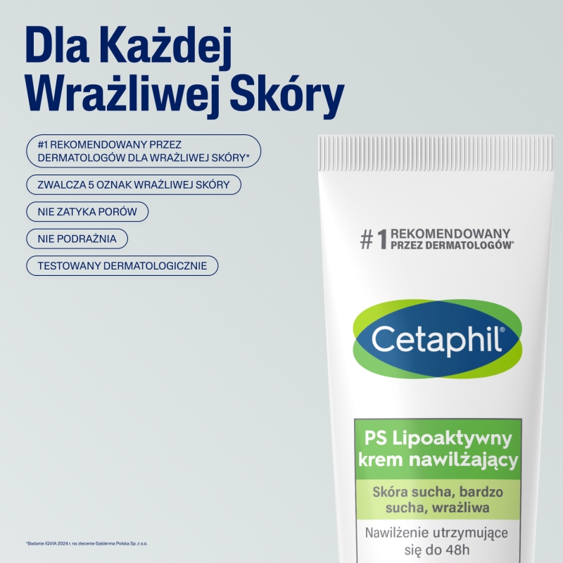 Cetaphil PS, krem lipoaktywny nawilżający do skóry bardzo suchej, 100 g
