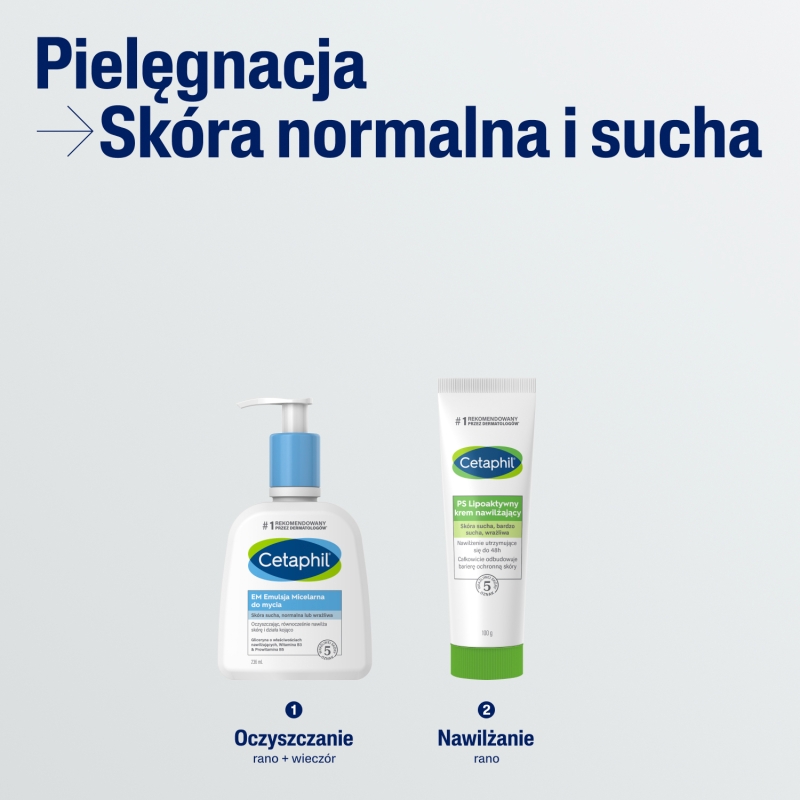 Cetaphil PS, krem lipoaktywny nawilżający do skóry bardzo suchej, 100 g