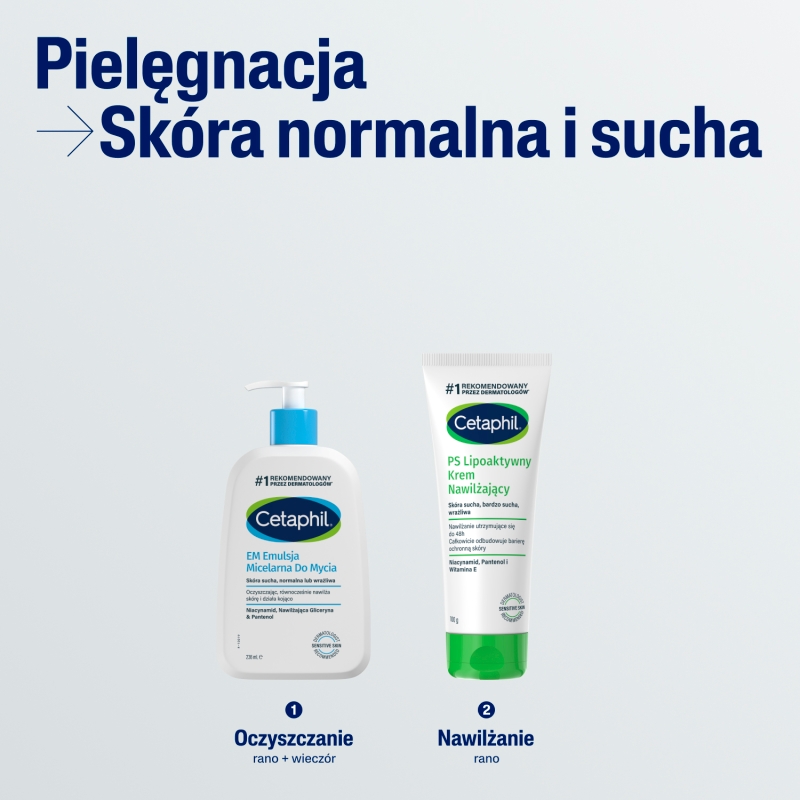 Cetaphil PS, krem lipoaktywny nawilżający do skóry bardzo suchej, 100 g