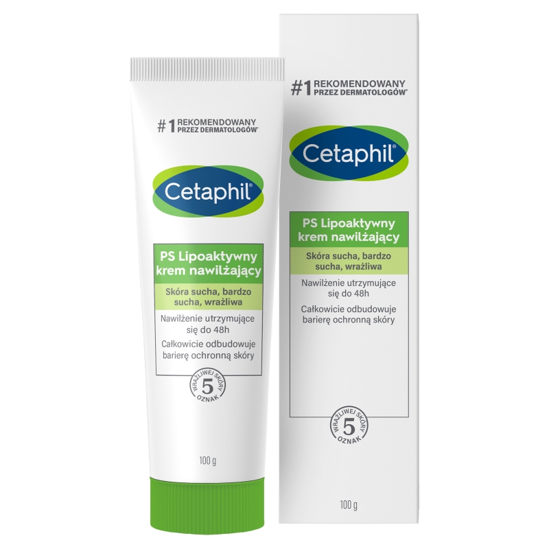 Cetaphil PS, krem lipoaktywny nawilżający do skóry bardzo suchej, 100 g