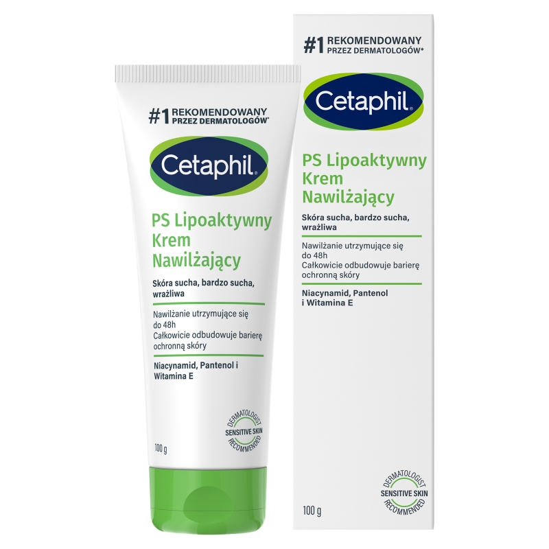 Cetaphil PS, krem lipoaktywny nawilżający do skóry bardzo suchej, 100 g