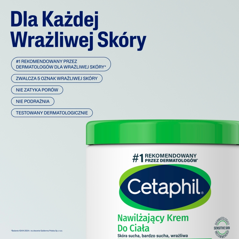 Cetaphil , krem nawilżający do suchej i bardzo suchej skóry ciała, 453 g
