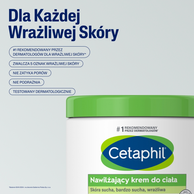 Cetaphil , krem nawilżający do suchej i bardzo suchej skóry ciała, 453 g