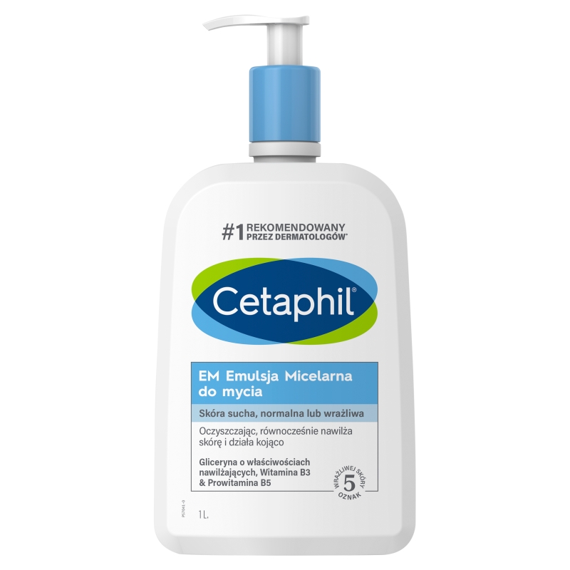 CETAPHIL EM, emulsja micelarna do mycia, 1 l