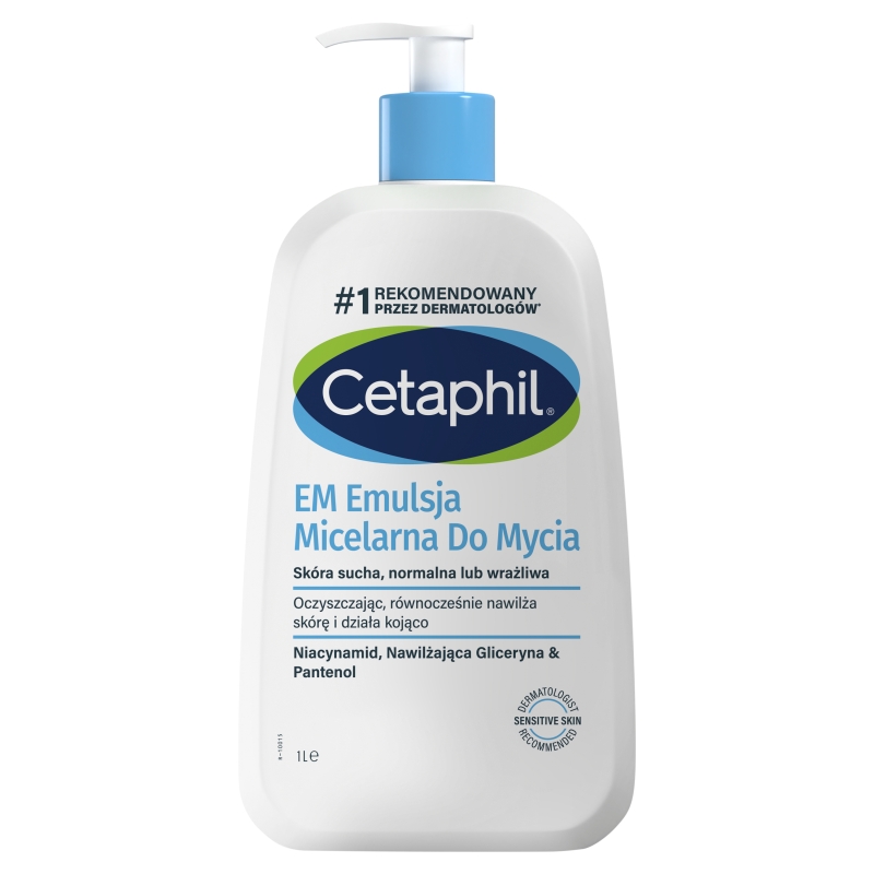 CETAPHIL EM, emulsja micelarna do mycia, 1 l