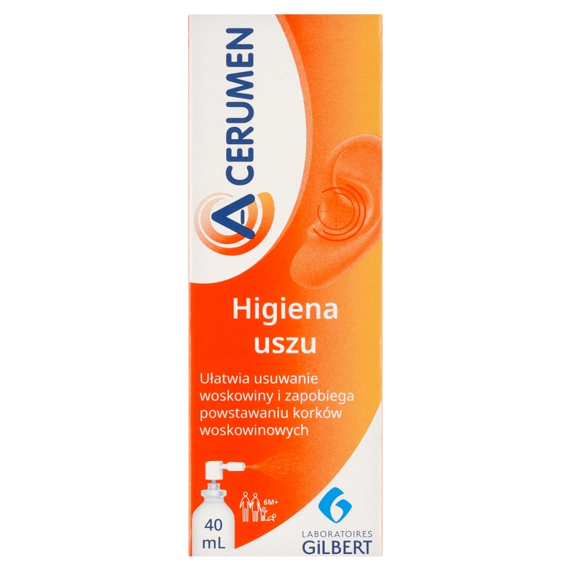 A-Cerumen, spray do higieny uszu, 40 ml