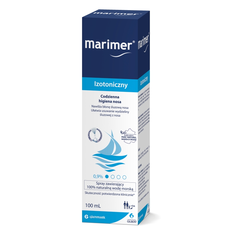 MARIMER Spray do nosa, spray izotoniczny do nosa, 100 ml