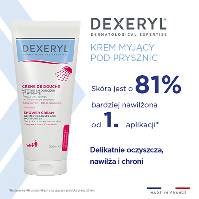 Dexeryl Shower, krem myjący pod prysznic, 200 ml