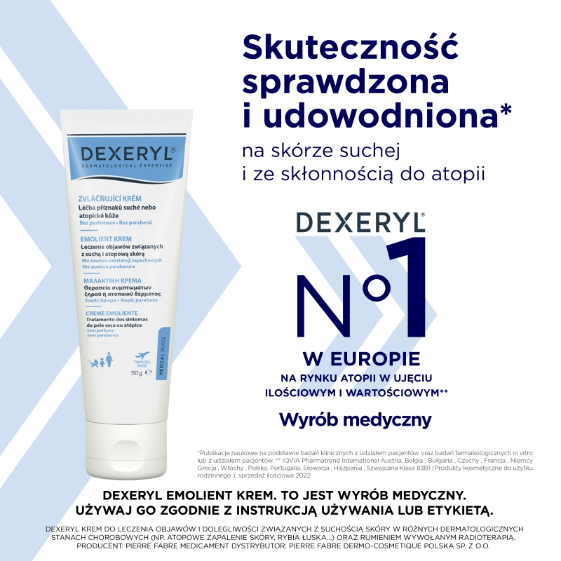 Dexeryl, krem, emolient, 50 g