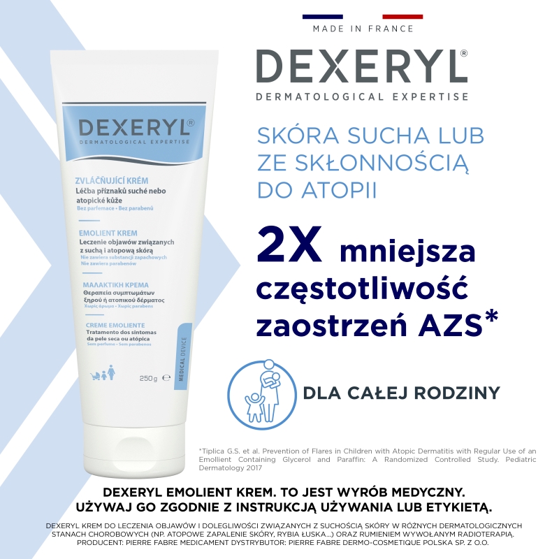 Dexeryl, krem emolientowy, 250 g