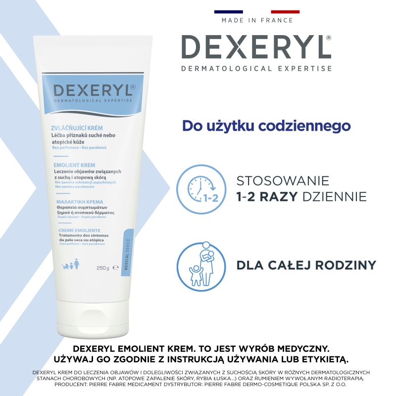 Dexeryl, krem emolientowy, 250 g