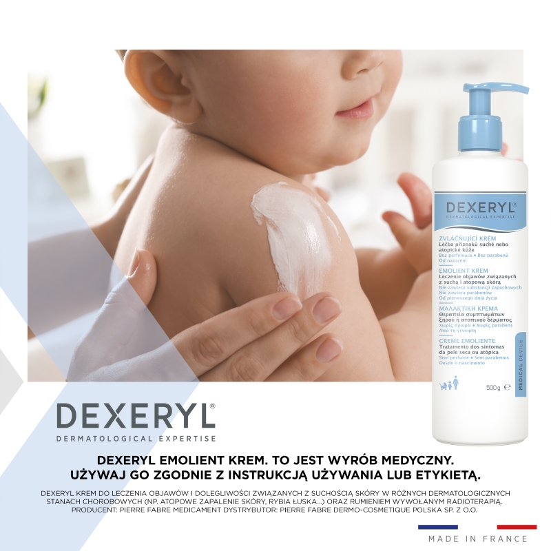 Dexeryl, krem emolient, 500 g