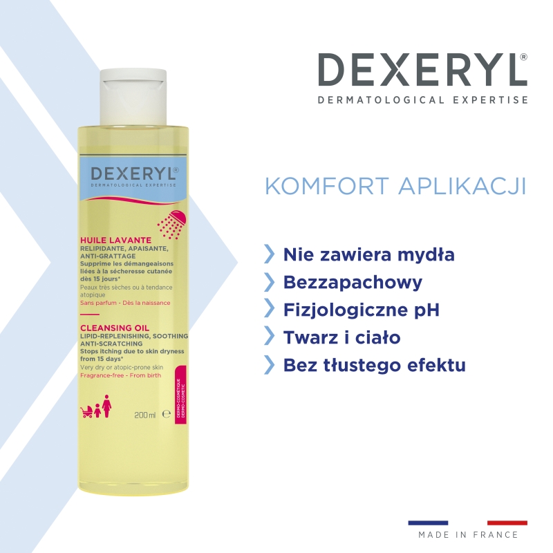 Dexeryl, olejek do mycia, 200 ml