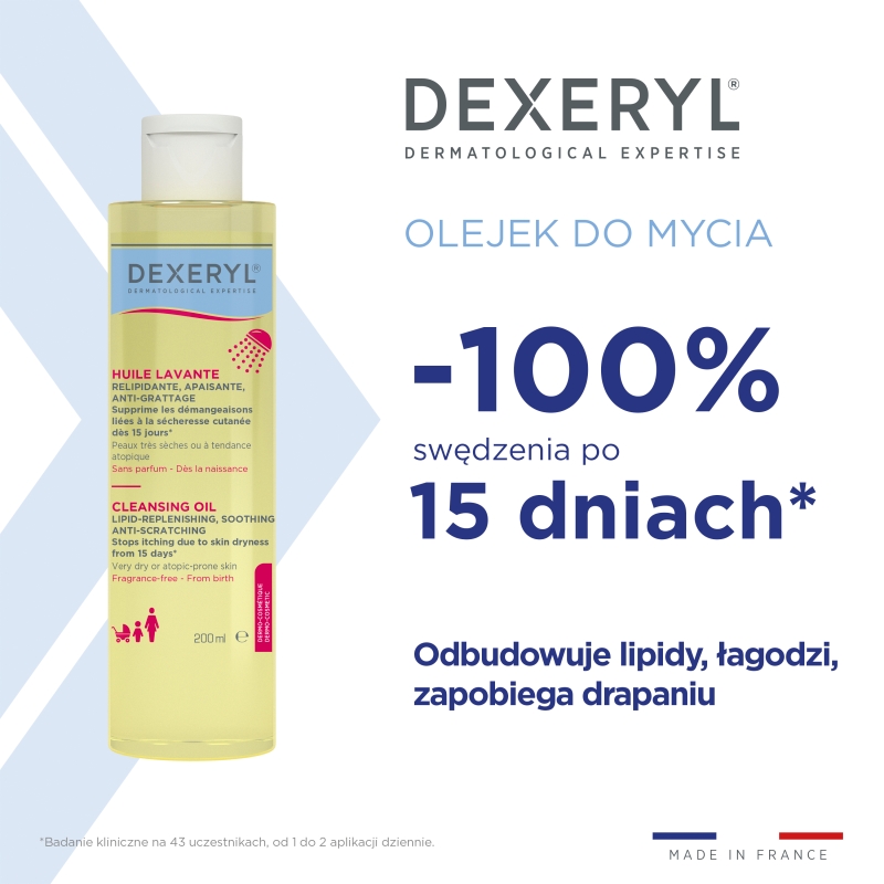 Dexeryl, olejek do mycia, 200 ml