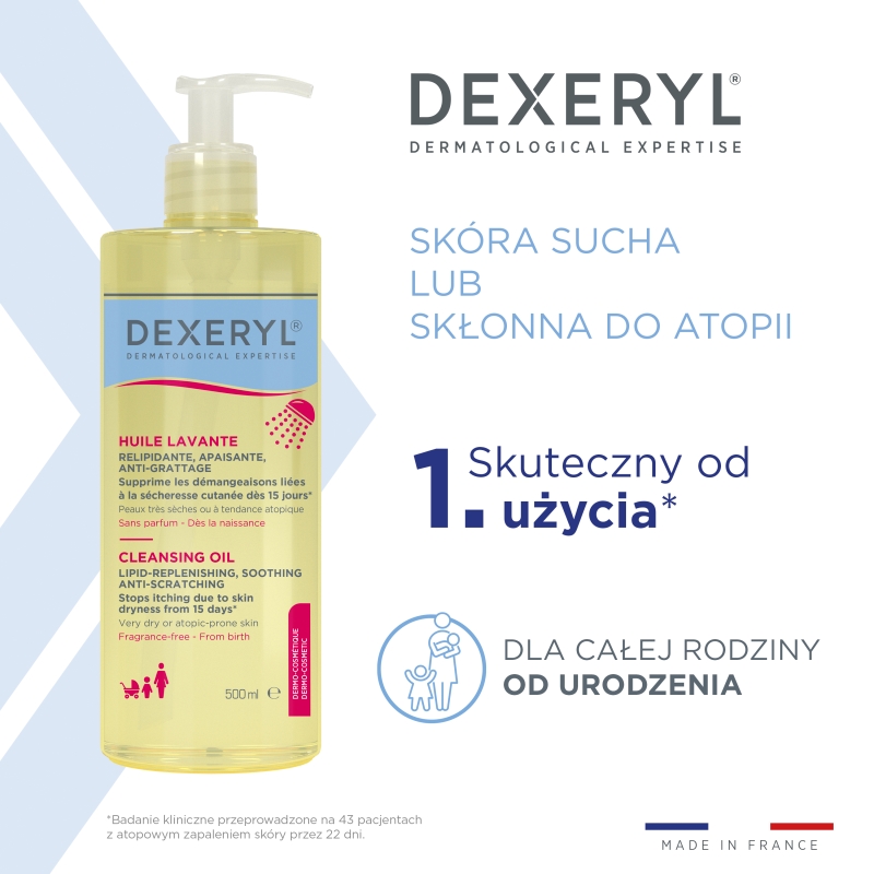 Dexeryl, olejek do mycia, 500 ml