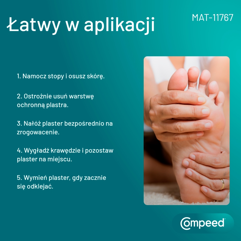 Compeed Plastry na zrogowacenia, regenerujące, rozmiar średni, 6 szt.