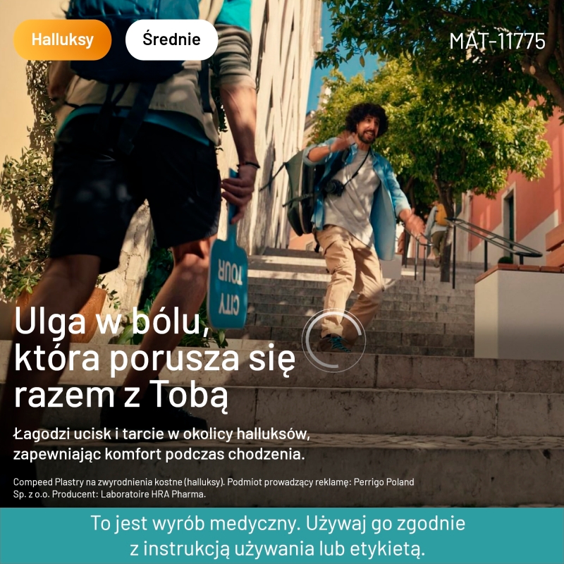 Compeed Plastry na haluksy, uśmierzające ból i ucisk przy zwyrodnieniach kostnych, 5 szt.