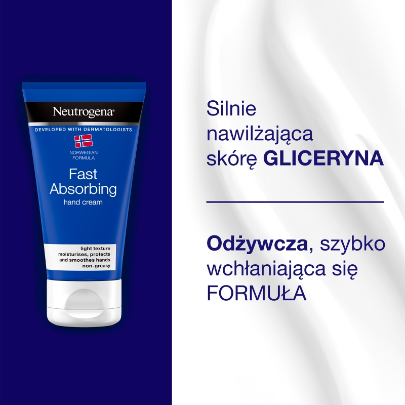 Neutrogena Fast Absorbing, krem do rąk szybko wchłaniający, 75 ml