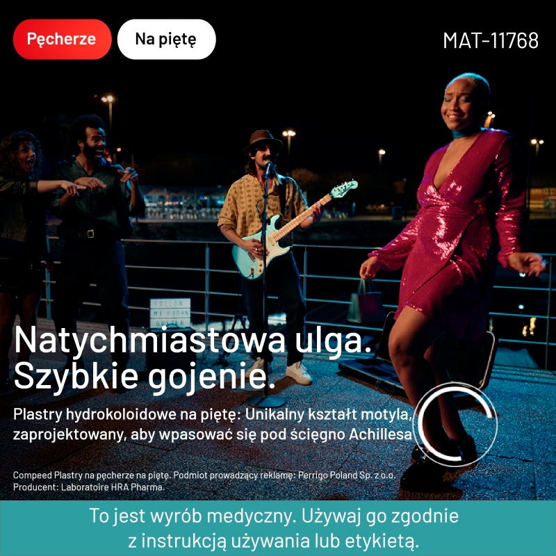 Compeed Plastry na pęcherze na piętę, uśmierzający ból wspomagające gojenie się ran, rozmiar średni, 5 szt.   