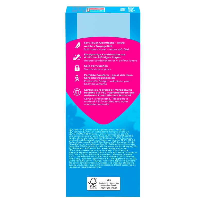 Carefree Cotton Feel Normal, wkładki higieniczne o zapachu aloesowym, 20 szt.