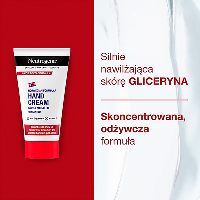 Neutrogena, krem do rąk, bezzapachowy, 75 ml