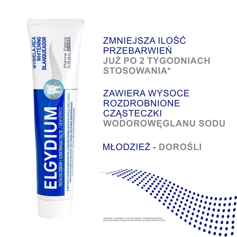 Elgydium Whitening, wybielająca pasta do zębów, 75 ml