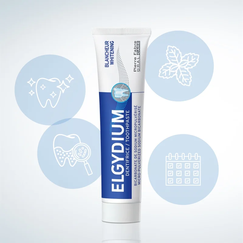 Elgydium Whitening, wybielająca pasta do zębów, 75 ml