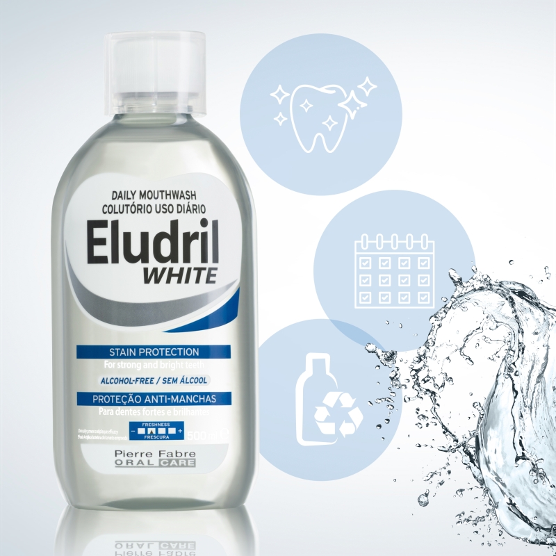 Eludril White, płyn do płukania jamy ustnej, 500 ml