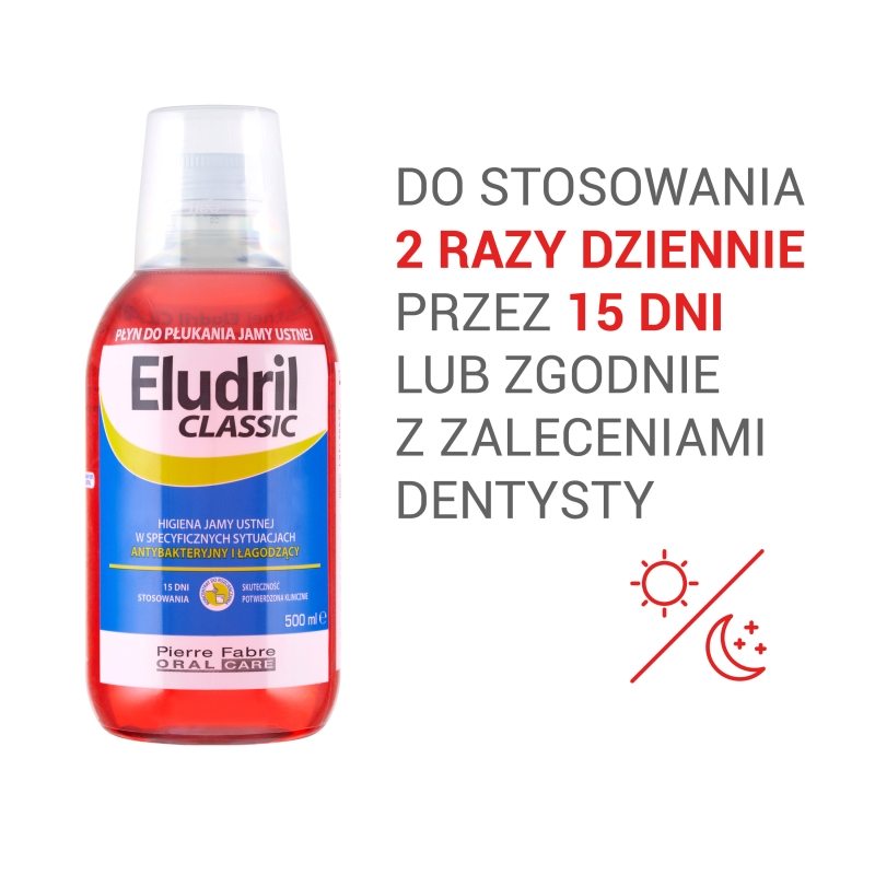 Eludril Classic, płyn do jamy ustnej, 500 ml