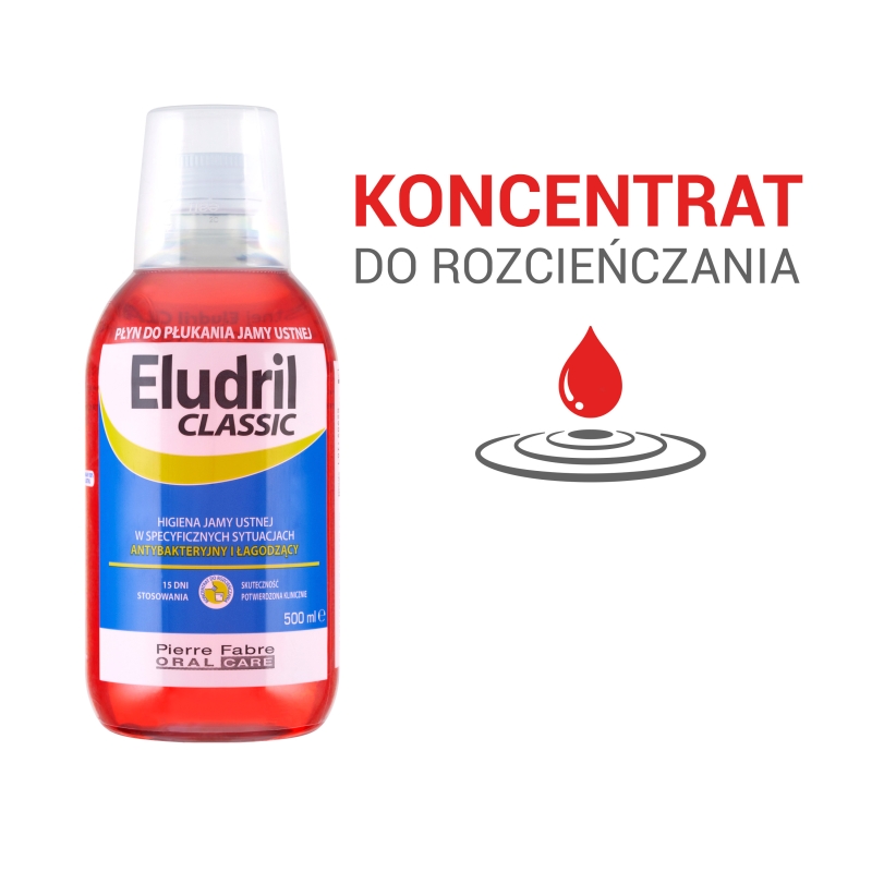 Eludril Classic, płyn do jamy ustnej, 500 ml