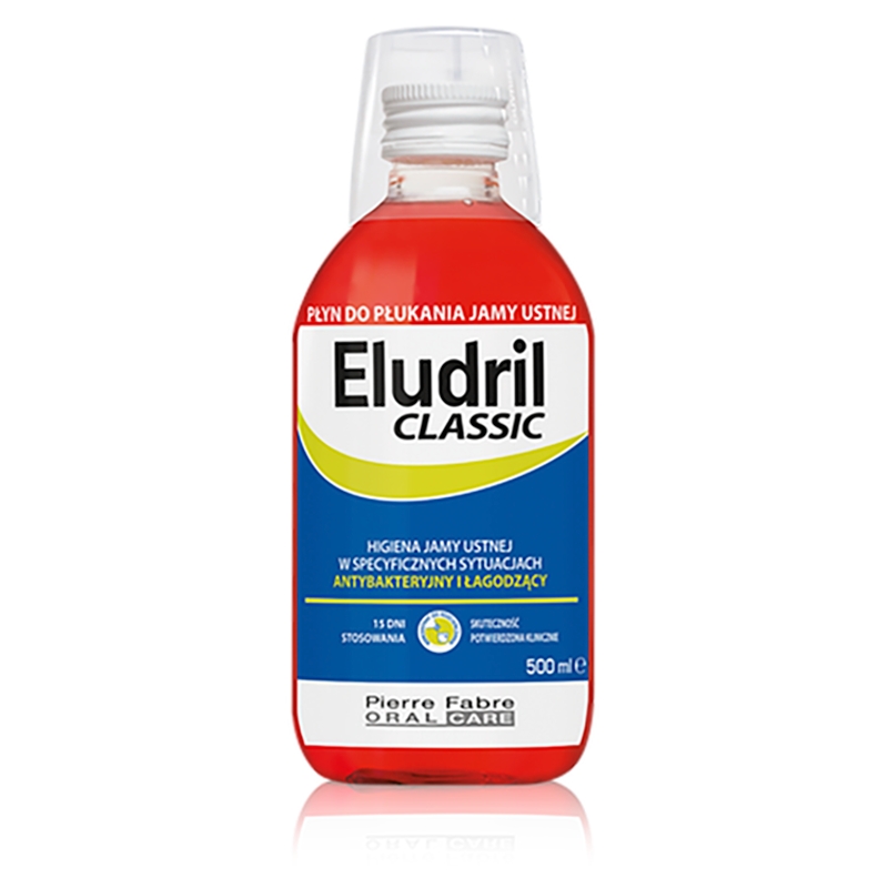 Eludril Classic płyn do jamy ustnej, 500 ml
