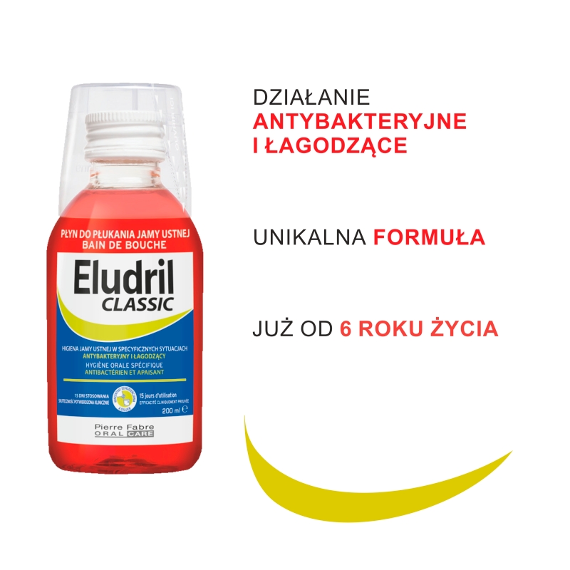 Eludril Classic, płyn do płukania jamy ustnej, 200 ml