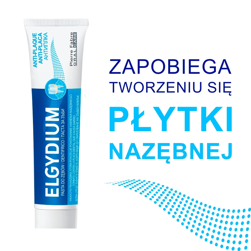 Elgydium Anti Plaque, pasta do zębów antybakteryjna, 100 g