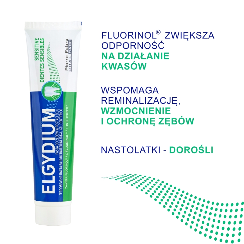 Elgydium Sensitive, pasta do zębów wrażliwych, 75 ml