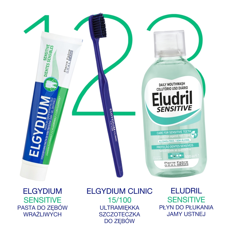 Elgydium Sensitive, pasta do zębów wrażliwych, 75 ml