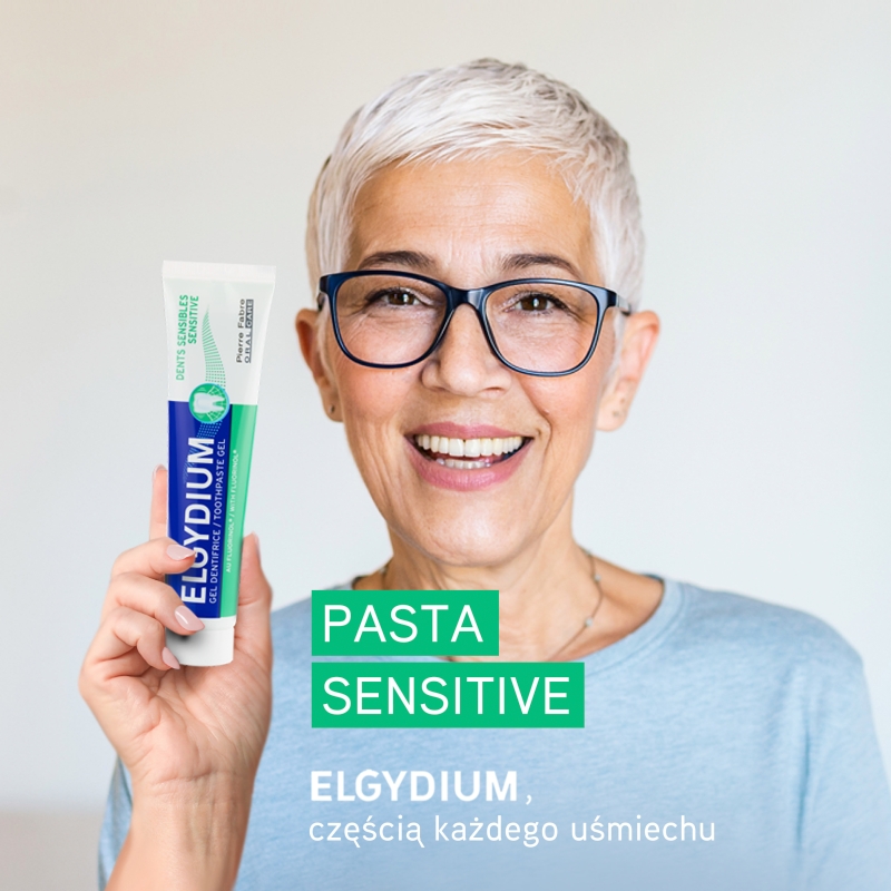 Elgydium Sensitive, pasta do zębów wrażliwych, 75 ml
