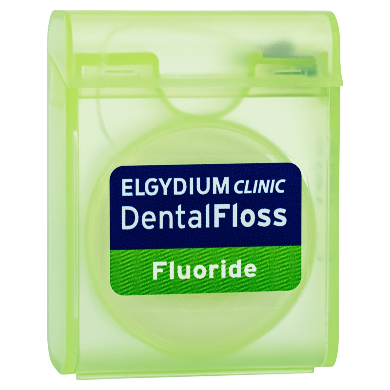 Elgydium Clinic, miętowa nić dentystyczna z fluorem, 35 m