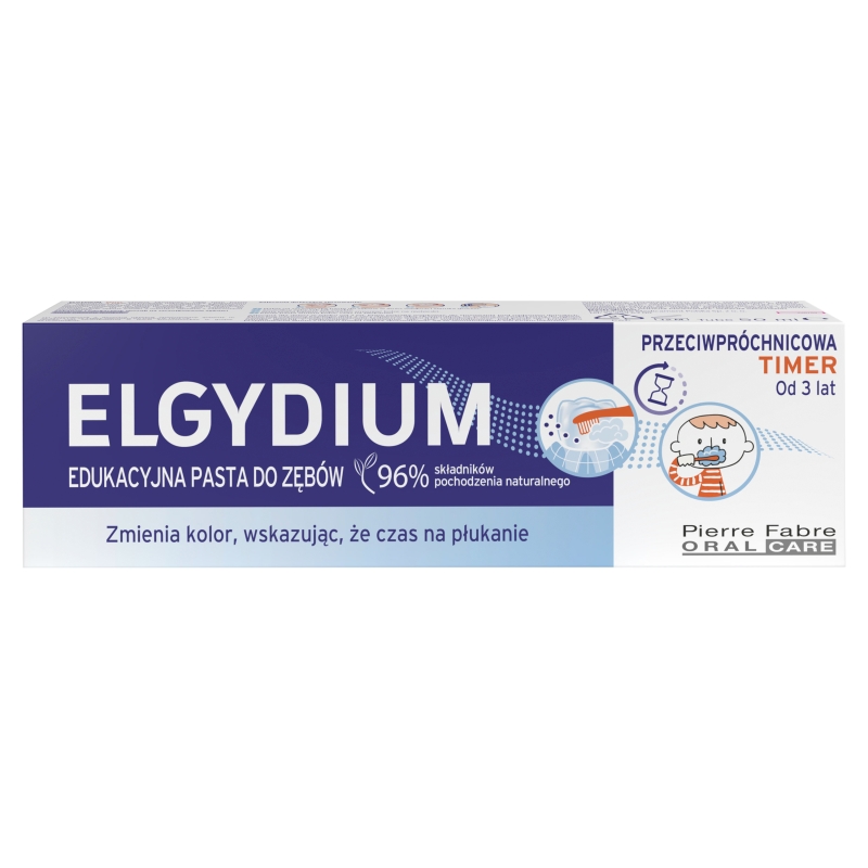 Elgydium Timer, edukacyjna pasta do zębów od 3 lat, 50 ml
