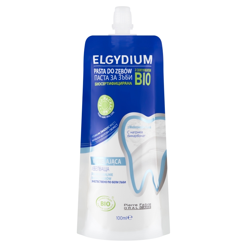 Elgydium BIO Whitening, wybielająca organiczna pasta do zębów, 100 ml