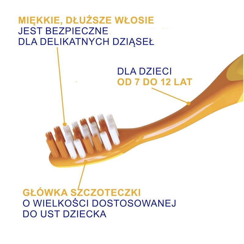 Elgydium Emoji Junior 7- 12 lat, szczoteczka do zębów, 1 szt.
