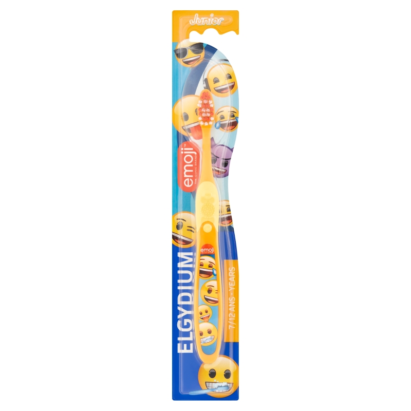 Elgydium Emoji Junior 7- 12 lat szczoteczka do zębów, 1 szt.