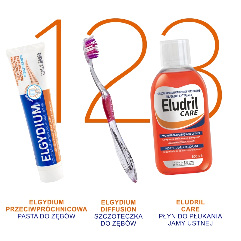Elgydium, pasta do zębów, przeciwpróchnicowa, 75 ml