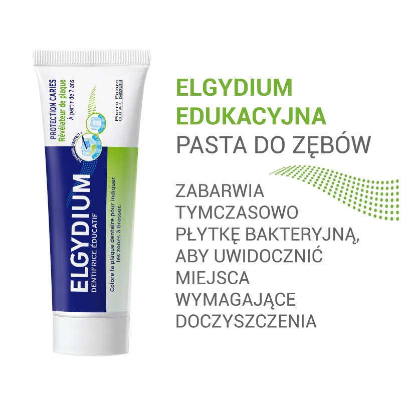 ELGYDIUM Edukacyjna, pasta do zębów barwiąca płytkę nazębną, 50 ml