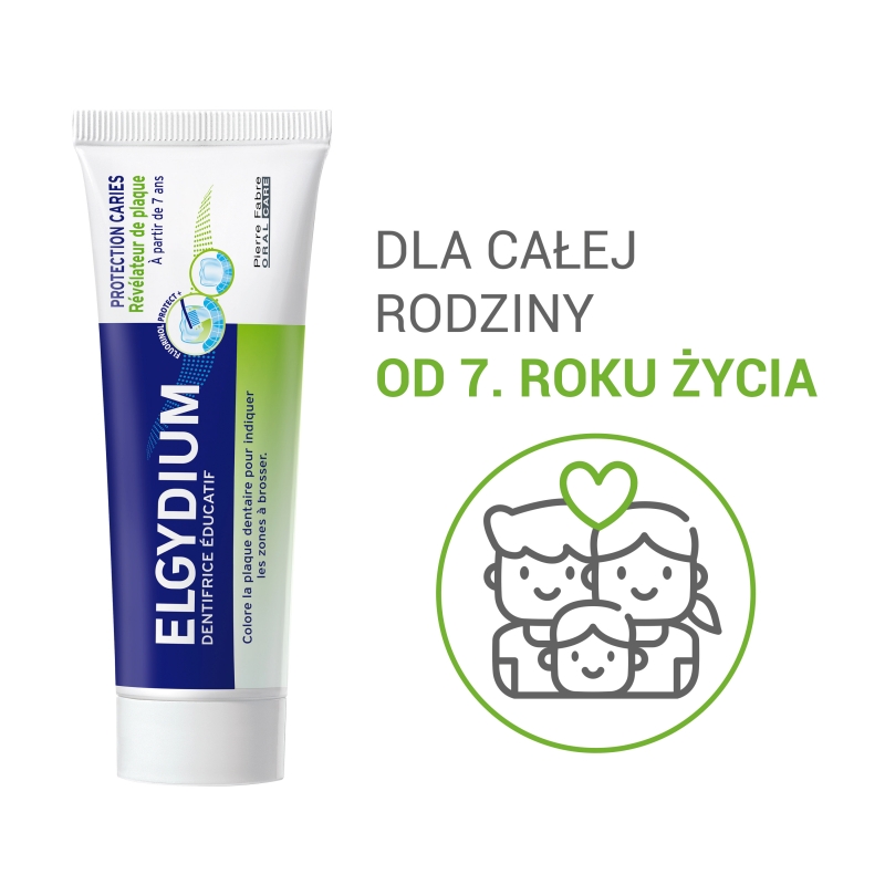 ELGYDIUM Edukacyjna, pasta do zębów barwiąca płytkę nazębną, 50 ml